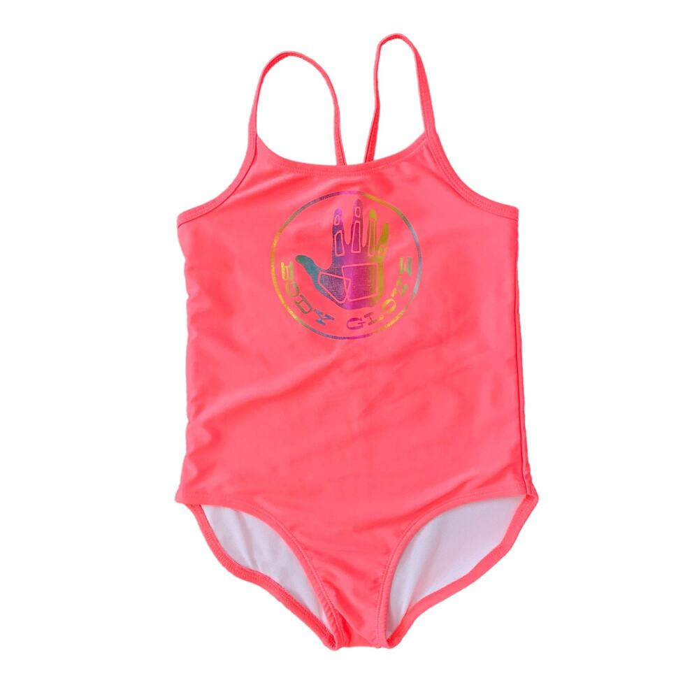 Body Glove Girls One Piece Bathing Suit UPF 50+ Monokini 6X Neon Pink